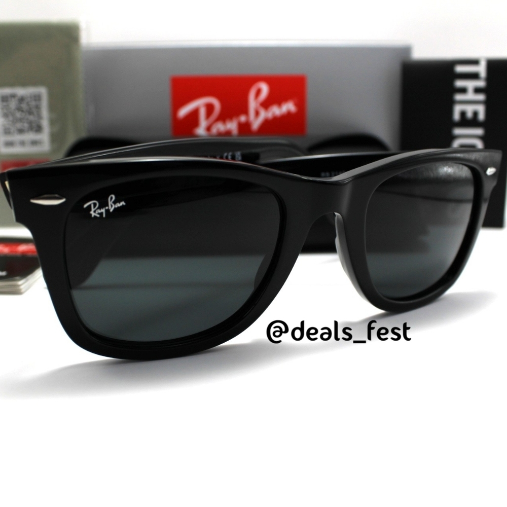 Model Display Ray-Ban Wayfarer Black RB2140 Classic - Picture 12 of 16